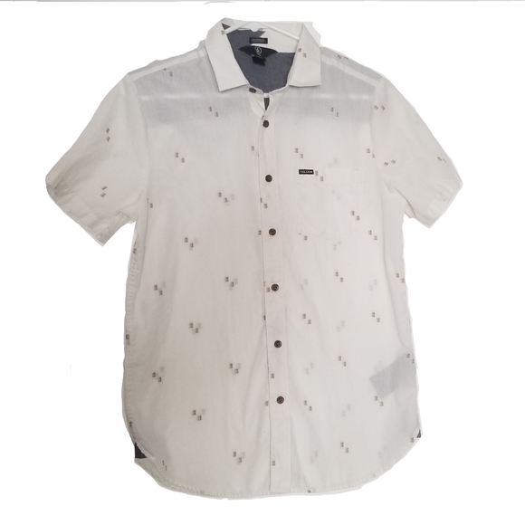 Volcom Modern Fit S/S Button Down Shirt - Picture 1 of 7